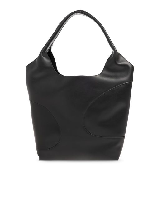 Ferragamo Black Shopper Bag With Logo,