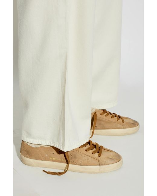 Golden Goose Deluxe Brand Brown 'Super-Star' Sports Shoes