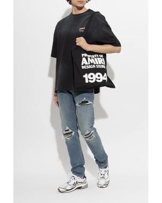 Amiri Black T-Shirt With Print for men