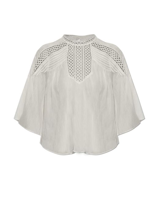 Isabel Marant White Top "Parina"