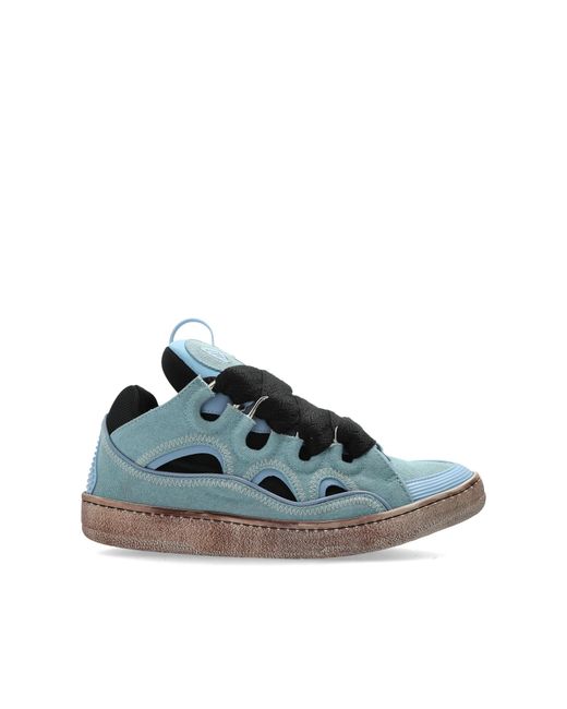 Lanvin Blue 'Curb' Sports Shoes for men