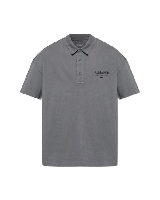 AllSaints Gray Polo "Xander" for men