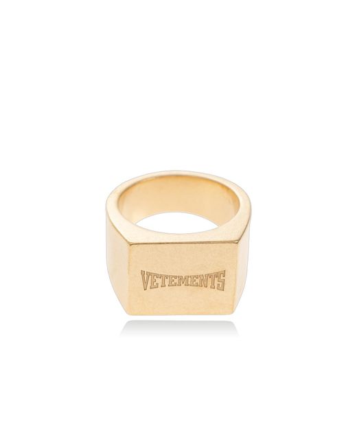 Vetements Metallic Logo Ring