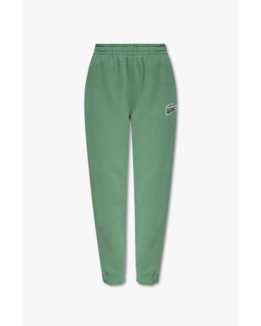 Lacoste Sweatpants With Logo Patch in Green | Lyst UK