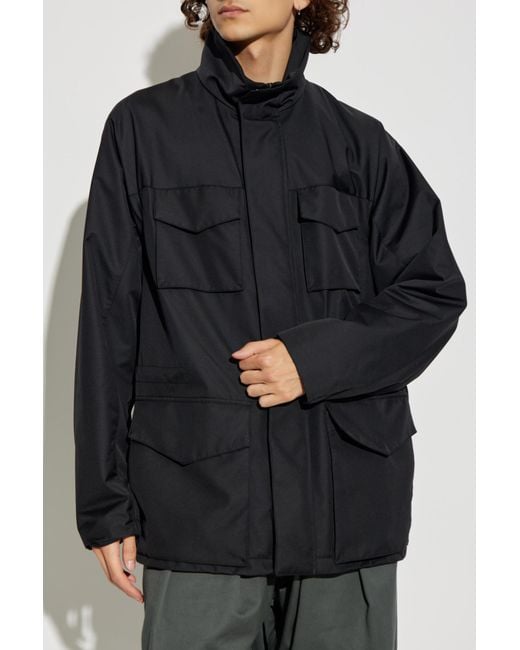 Giorgio Armani Black Lightweight Waterproof Jacket for men