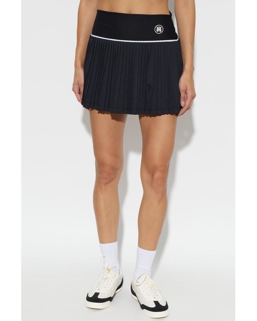 Amiri Black Logo Skort