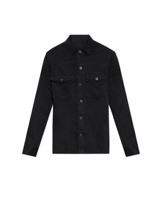 AllSaints Black Shirt Spotter for men