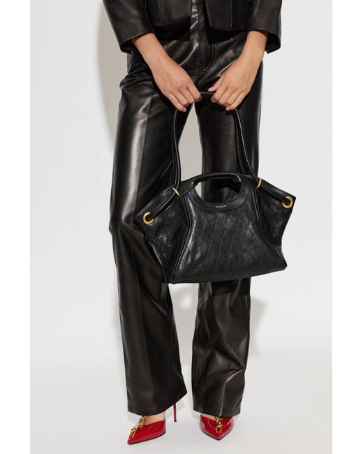 Balmain Black Leather Bag