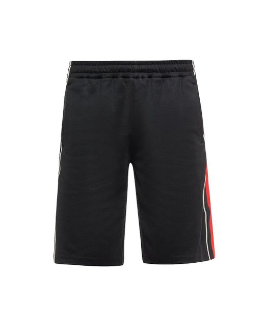 Gucci Black Side Stripe Sweat Shorts for men