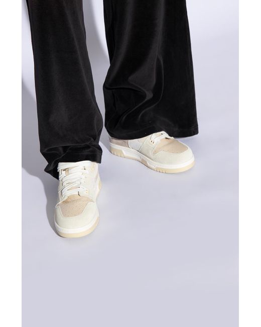 Acne White Leather Sneakers,