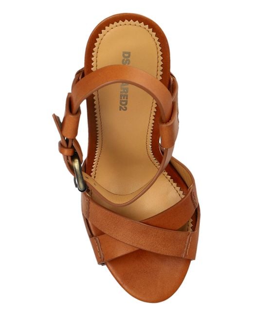 DSquared² Brown Platform Sandals