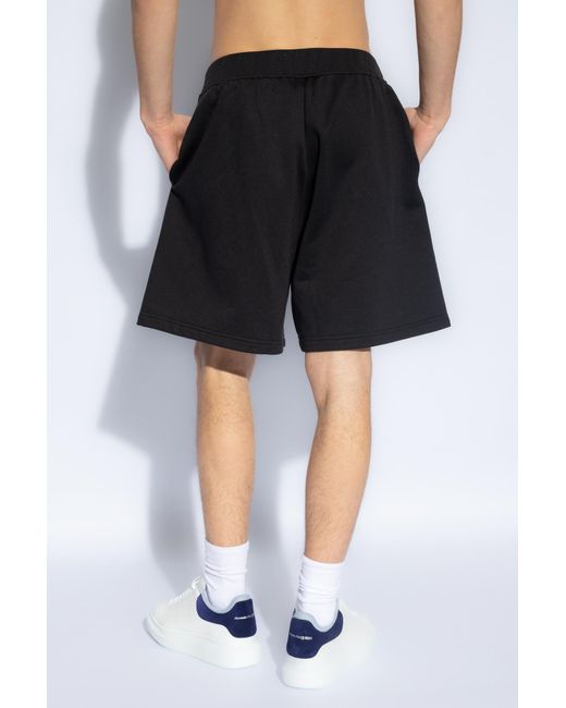 DSquared² Black Shorts With Logo, for men