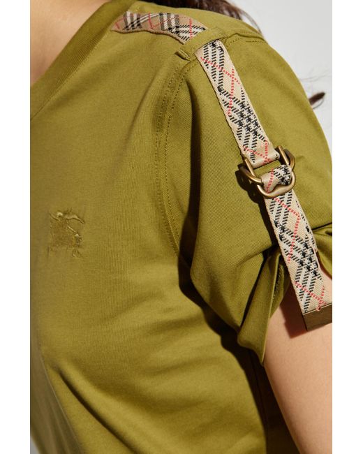 Burberry Blue T-Shirt With Logo