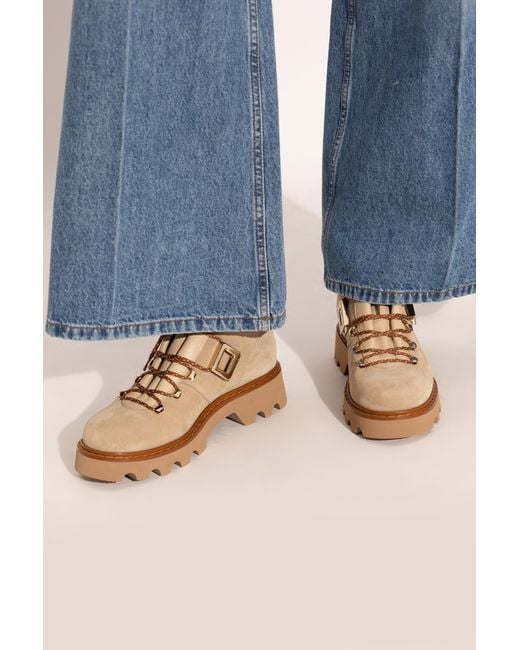 Roger Vivier Brown Suede Snow Boots