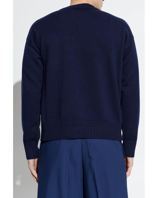 AMI Blue 'Oversize' Type Sweater for men