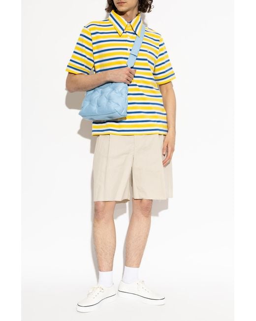 MM6 by Maison Margiela Yellow Polo With Striped Pattern for men