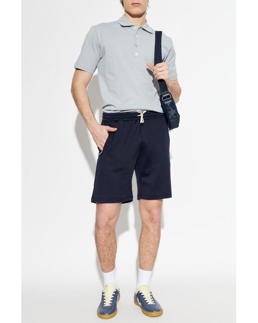 Eleventy Blue Shorts With Pockets for men