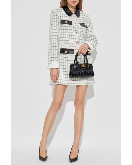 Self-Portrait Natural Tweed Dress