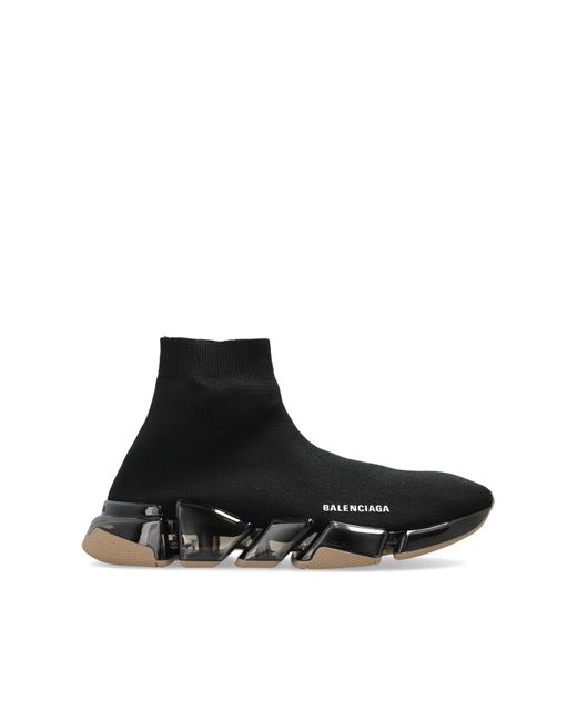 Balenciaga Black Sports Shoes With Sock 'Speed 2.0 Lt' for men