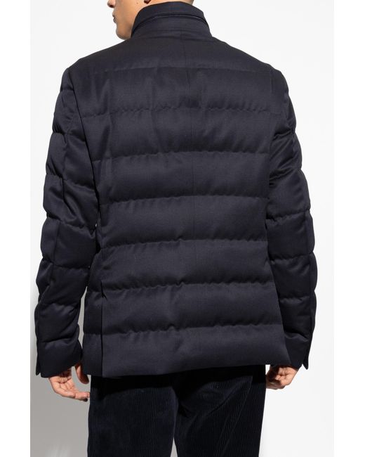 Moncler Blue Down Jacket Bess for men