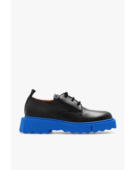 Off-White c/o Virgil Abloh Blue 'sponge' Derby Shoes for men