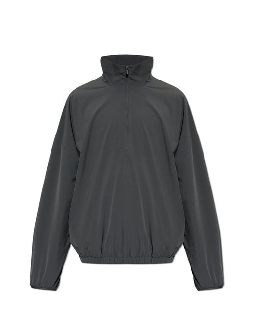 Fear Of God Gray Sweatshirt With Stand-Up Collar for men