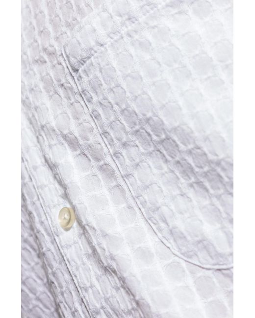 Officine Generale White Shirt With Pocket for men