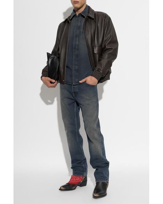 Golden Goose Deluxe Brand Blue Straight-Leg Jeans for men