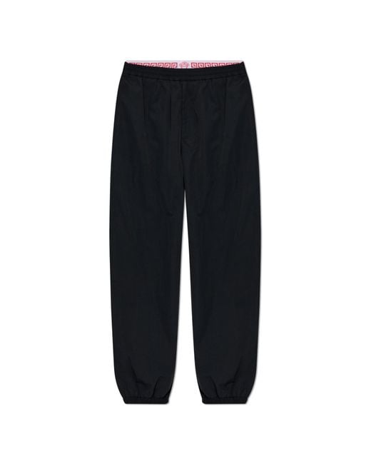 Versace Black Nylon Pants for men