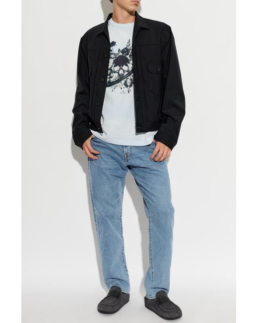 Paul Smith Gray T-Shirt With Print for men
