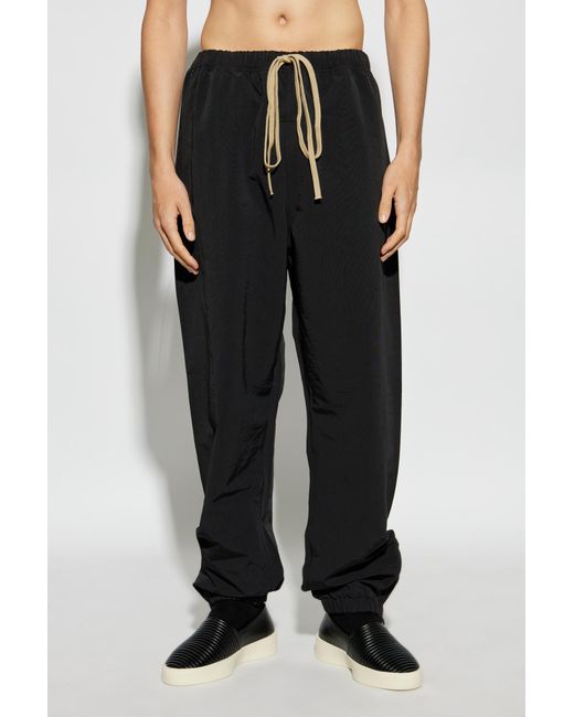 Fear Of God Black Loose-fitting Trousers, for men