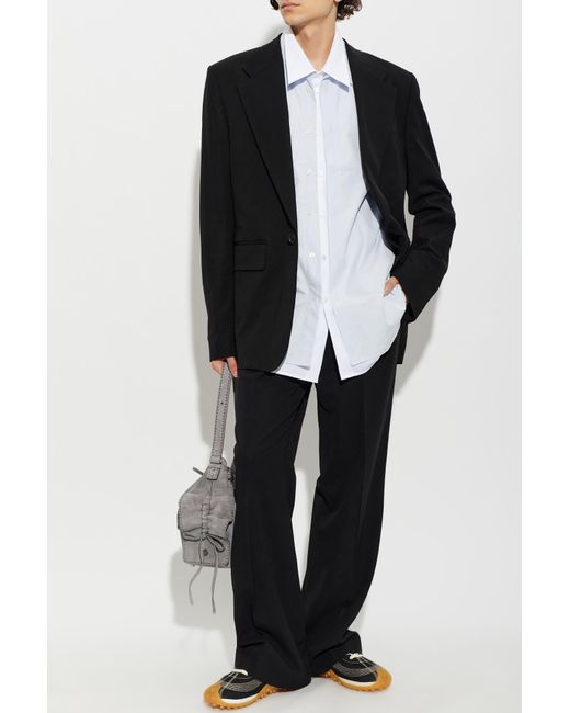 Acne Black Single-Vent Blazer for men