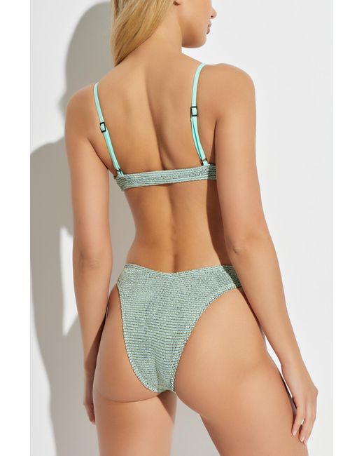 Bondeye Green Bikini Top "Ring Lissio"