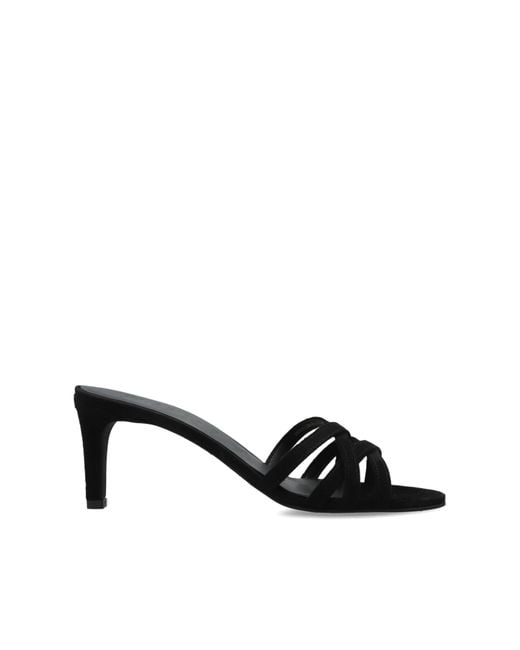 Furla Black 'Essential' Heeled Mules