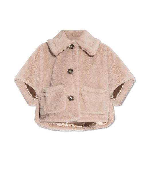 Max Mara Natural Wool Poncho Newterzo