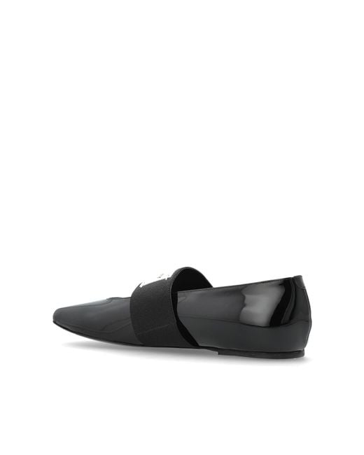 Givenchy Black Ballet Flats "Squared"