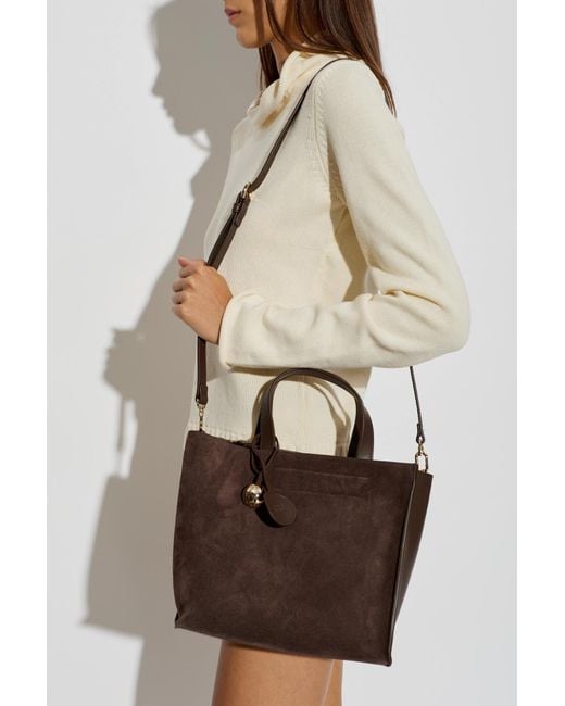 Furla Black Leather 'Divide It Tote S' Bag