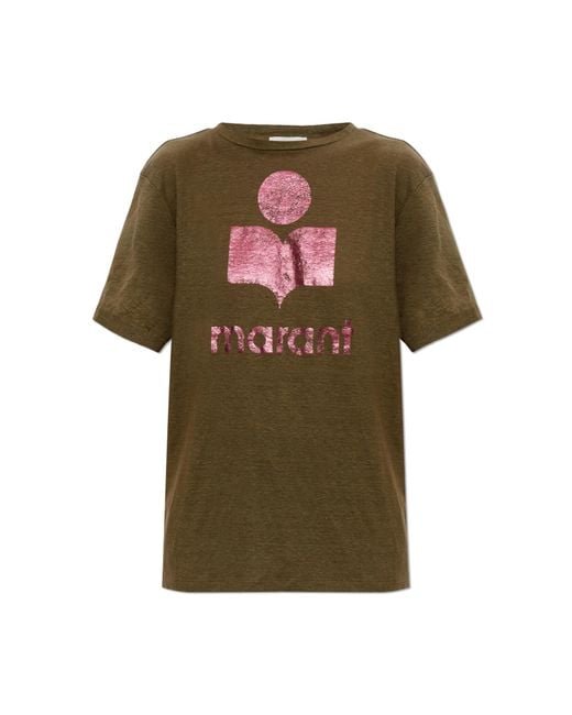 Isabel Marant Green T-Shirt 'Zewel'