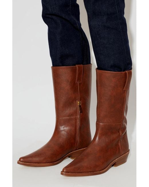 MICHAEL Michael Kors Brown 'Farren' Heeled Boots