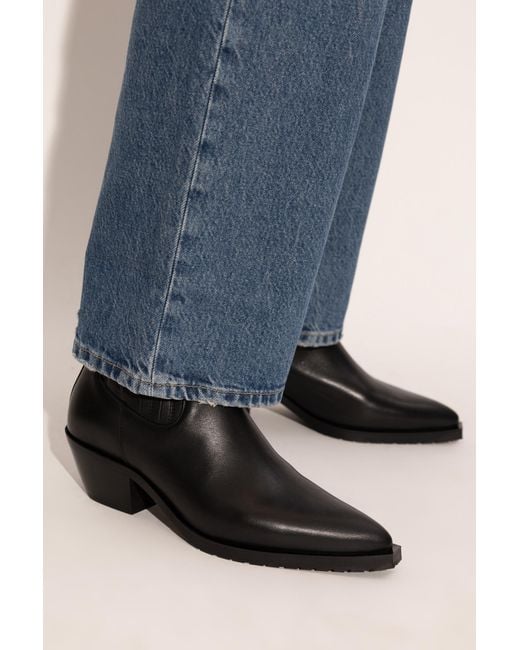 AllSaints Black Heeled Ankle Boots "Marcie"