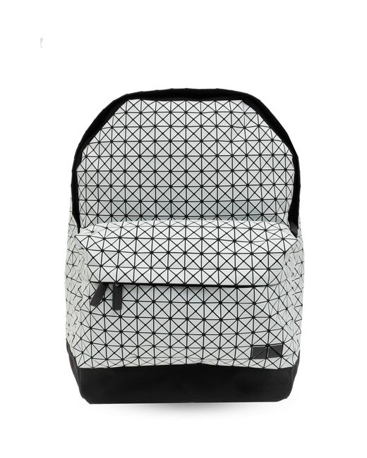 Bao Bao Issey Miyake Gray Backpack With Geometric Pattern,