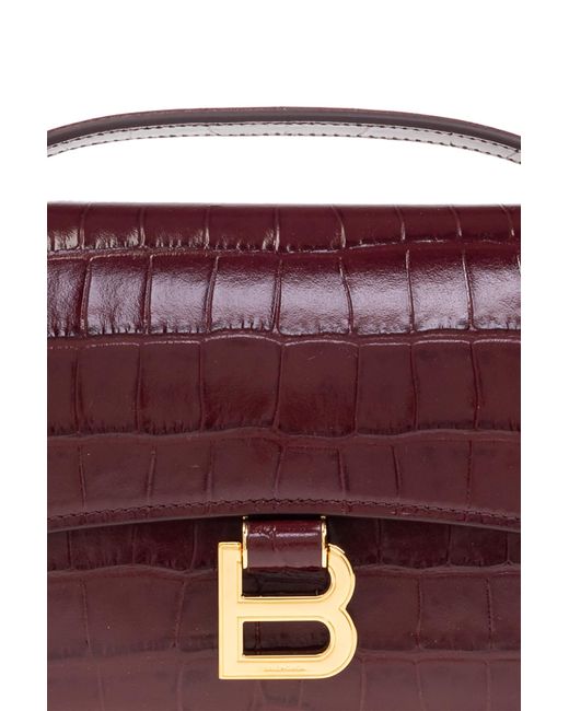 Balenciaga Purple Handbag 'Hourglass'