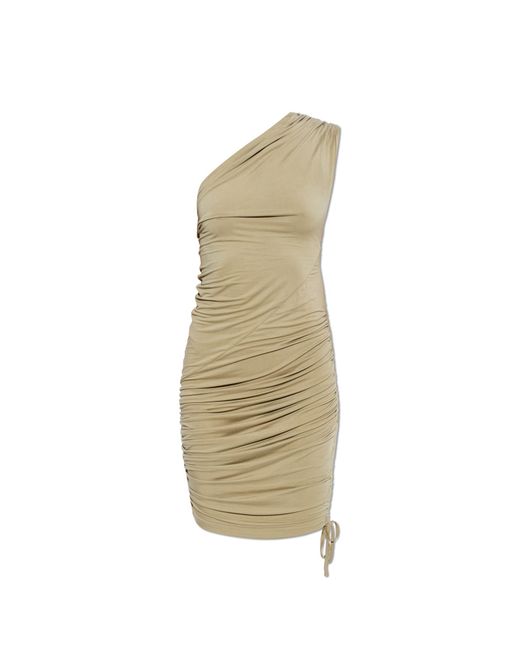 Balmain White Draped Dress