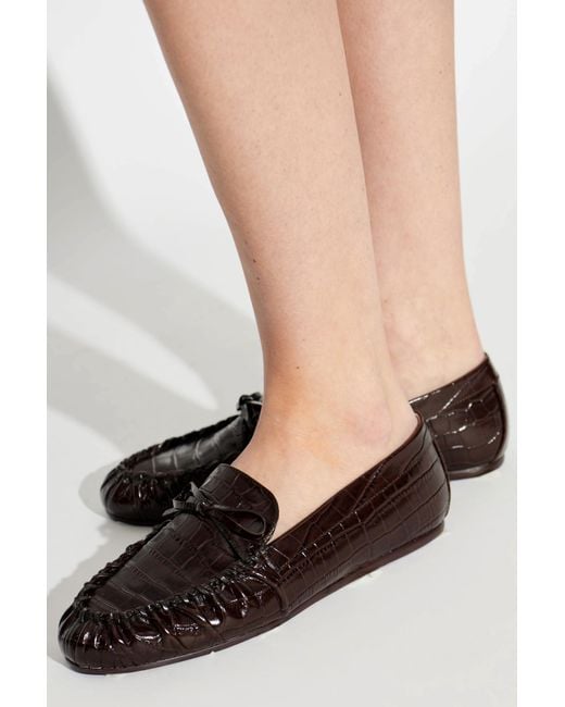 Stuart Weitzman Black "Brit" Loafers Shoes