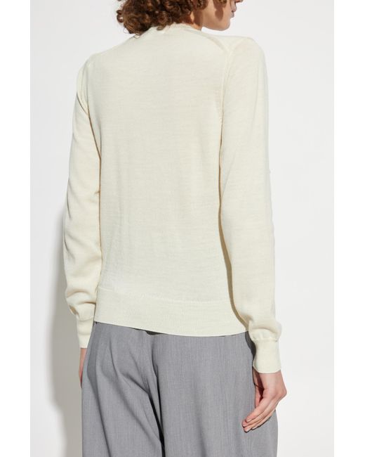 CDG by Comme des Garcons Gray Cardigan With Ruffles