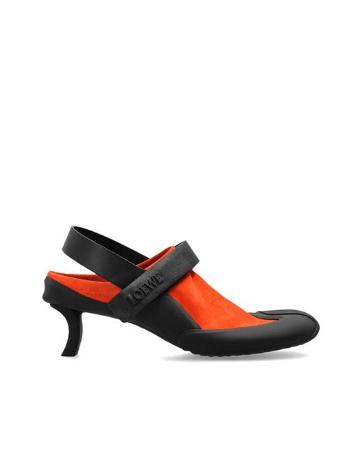 Loewe Black 'Dive' Heeled Shoes