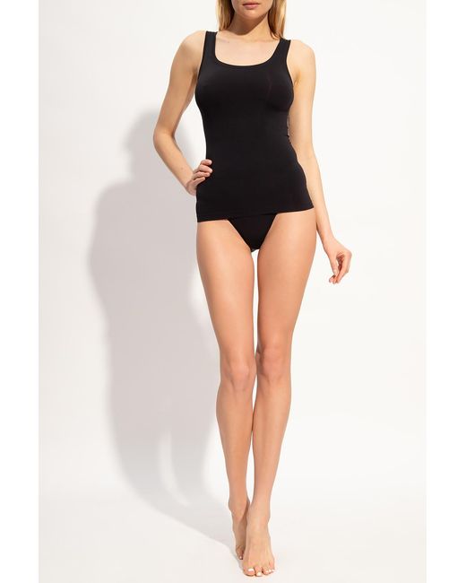 Hanro Black Seamless Tank Top