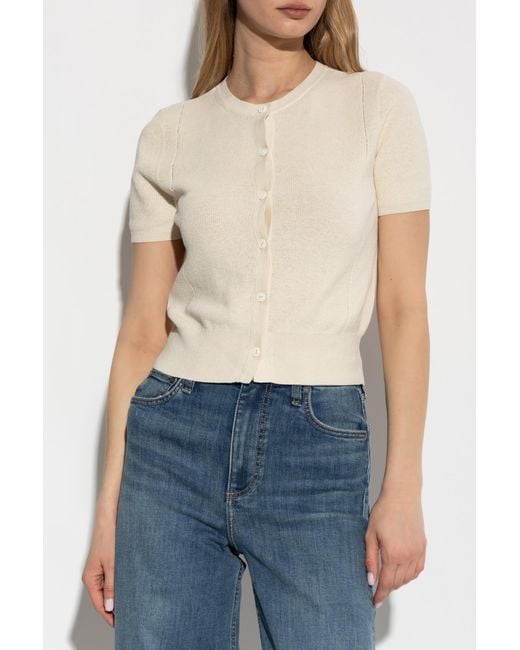 Rag & Bone Blue Short-Sleeved Cardigan