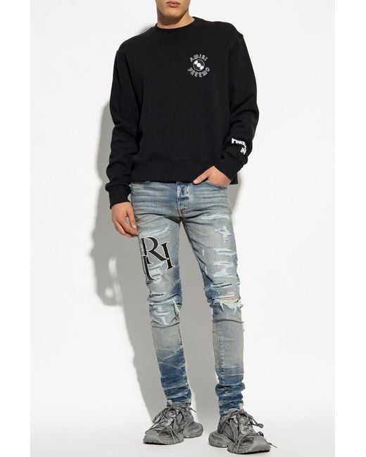 AMIRI★ヴィンテージ エフェクト ストレート レッグ ジーンズ AMIRI☆ヴィンテージ エフェクト ストレート レッグ ジーンズ