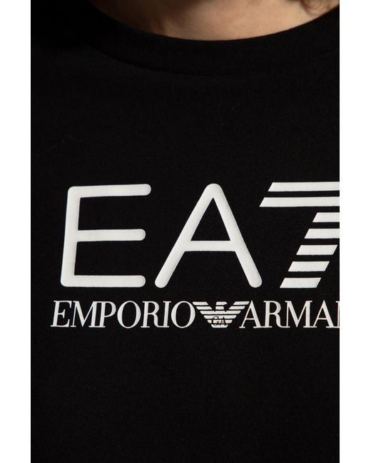 EA7 Black Sweatshirt & Shorts Set,